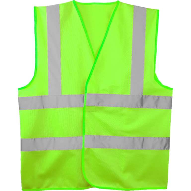 Gilet hi-viz vert, baudrier + double – MO70262