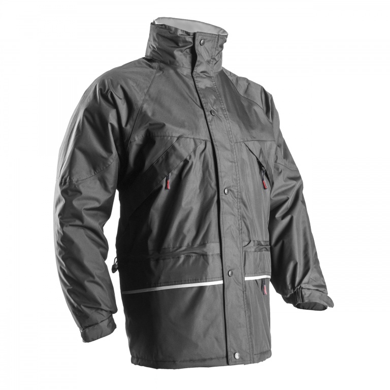 ISA Parka polyester enduit PVC noir – 5ISAN